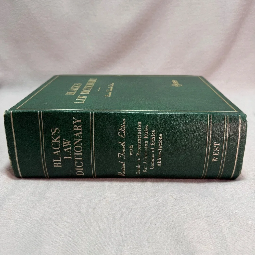 Black's Law Dictionary Revised 4th Edition 1968 HC West Henry Campbell Black